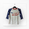 Independence Day White Pony BaseBall T-Shirt